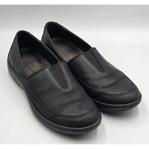 Born Lex Black Nubuck Leather Loafers Shoes Moccasins Women's Size 9M